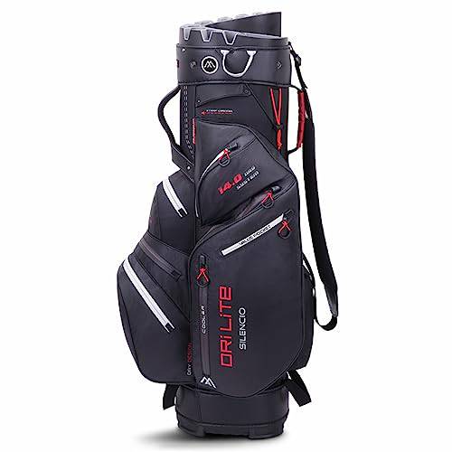 BIG MAX 2024 DRI-LITE SILENCIO WATER RESISTANT 14 WAY SPIRAL TOP GOLF CART BAG - Golf Gift