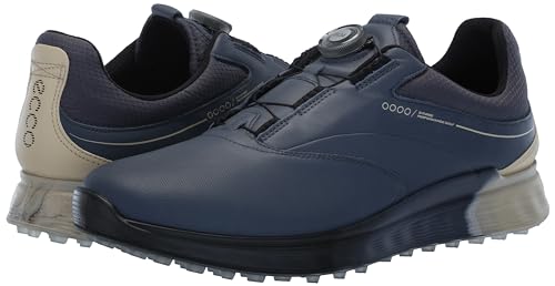 ECCO Men's S-Three Boa Gore-tex Waterproof Hybrid Golf Shoe, Ombre/Sand, 9/9.5 UK - Golf Gift