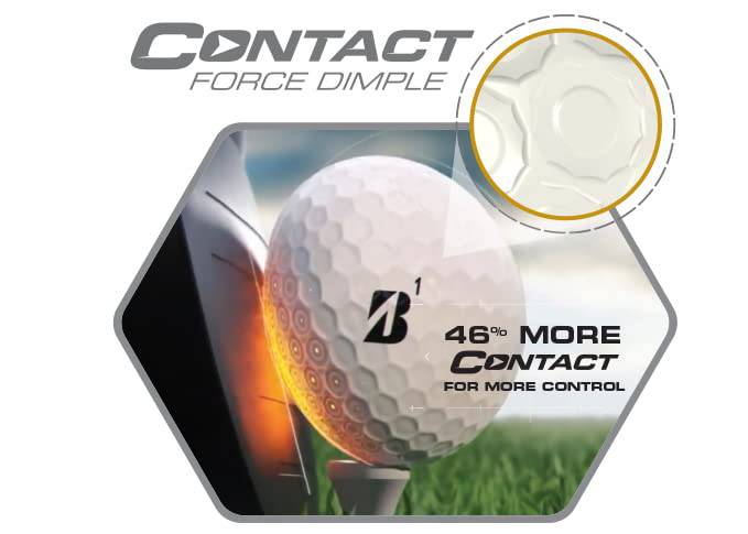 Bridgestone E12 CONTACT GOLF BALLS 2023 - MATTE YELLOW - 1 Dozen - Golf Gift