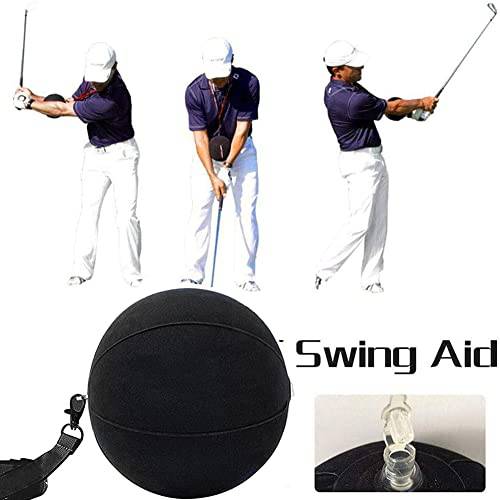 FunMove Upgraded Golf Impact Ball Golf Swing Trainer Aid Smart Assist Practice Ball Teaching Posture Correction Training Adjustable Intelligent Arm Motion Guide, Golf Gifts for Men - Golf Gift