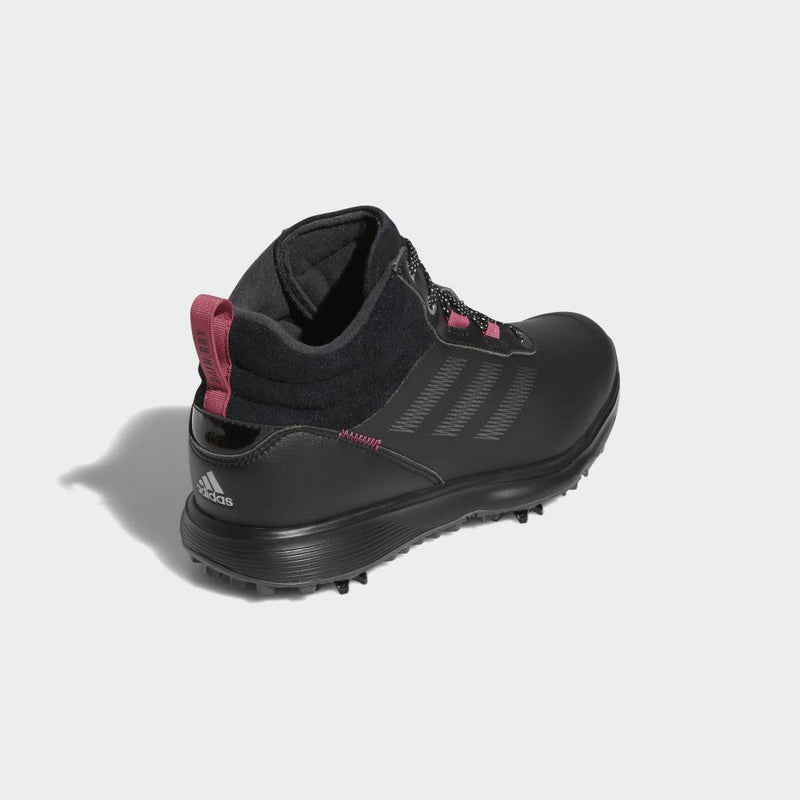 adidas Women's W S2g Spike Mid Golf Shoe, Core Black/Dark Silver/Wild Pink, 4.5 UK - Golf Gift