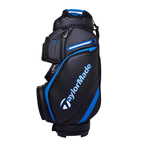 TaylorMade 2023 Deluxe Cart Bag (Black/Blue) - Golf Gift