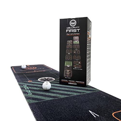 WELLPUTT - Golf Putting Training Mat - 3m / 10ft First - Golf Gift