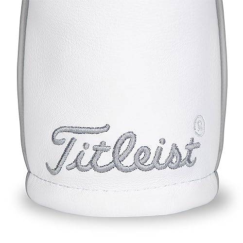 Titleist Frost Out Leather Hybrid Headcover, White/Grey - Golf Gift