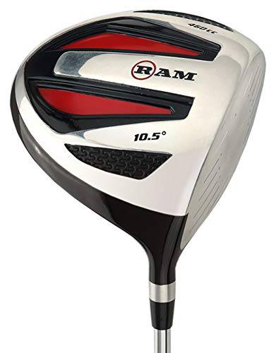 Ram Golf SGS 460cc Driver - Mens Right Hand - Headcover Included - Steel Shaft - Golf Gift