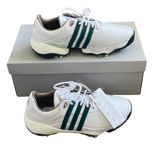 adidas Men's Tour360 22 Boost Golf Shoes White/Shadow Green GY4541 Men's UK 7 - Golf Gift