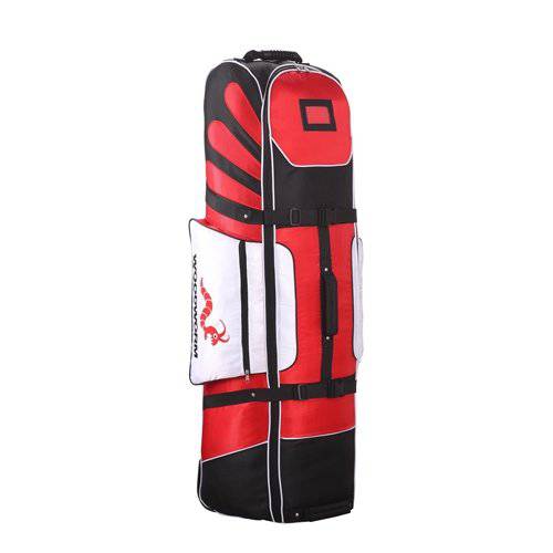 Woodworm Golf Deluxe Travel Cover With Wheels : Red - Golf Gift