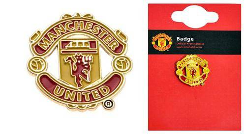 Manchester United Official Merchandise Football Club Sports Accessories, Gifts & Stationary Items. (Crest Pin Badge) - Golf Gift