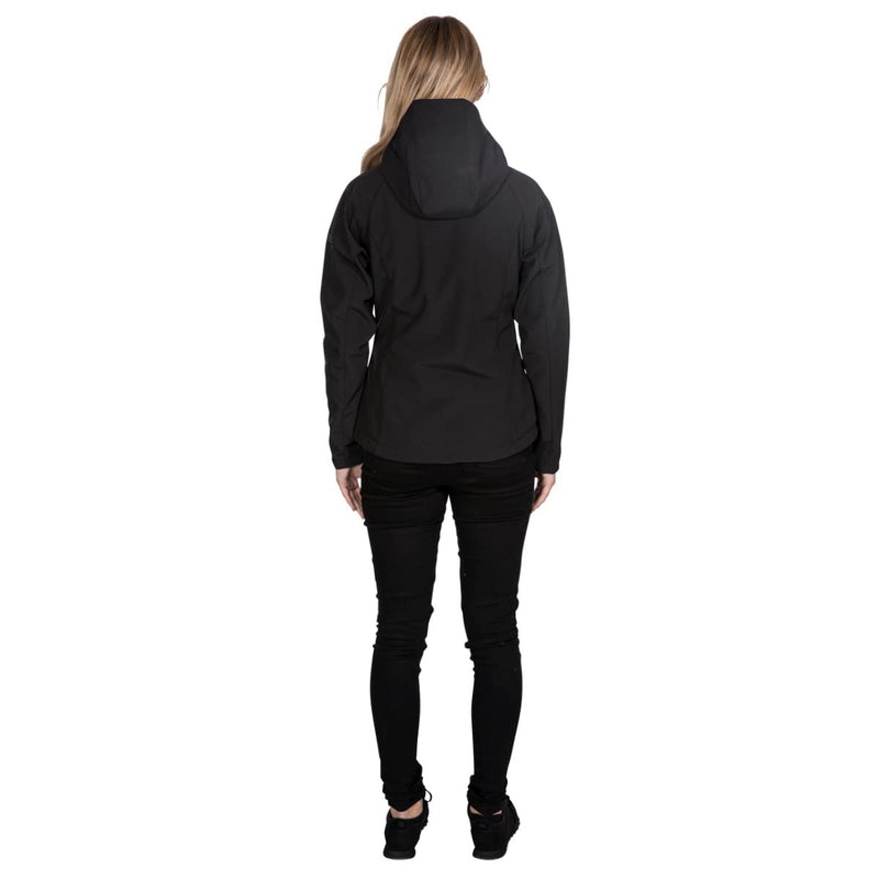 Trespass Womens Tp75 Bela Ii Softshell Jacket, Black, 18 EU - Golf Gift