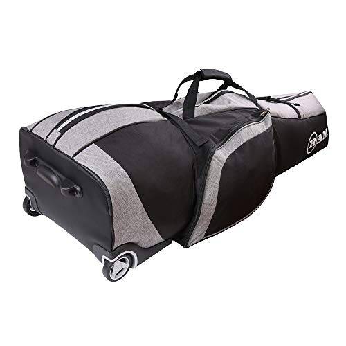 Ram FX Golf Travel Cover Deluxe Padded Wheeled Flight Bag Black/Heather - Golf Gift