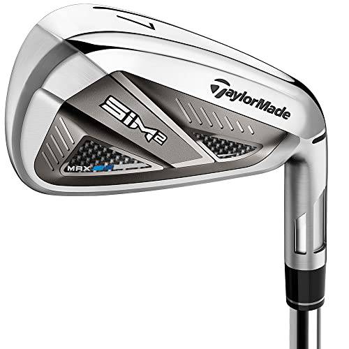 TaylorMade SIM 2 Max Iron Set Mens Right Hand Steel Stiff 5-PW, AW - Golf Gift