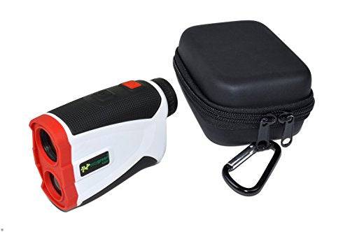 Easy Green 1,300 Yard Golf Rangefinder - With Vibrating Pin Lock & Slope Compensation Technology, White - Golf Gift