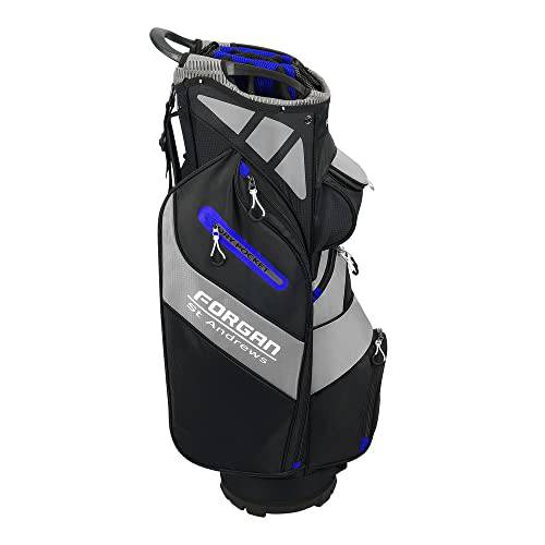 Forgan of St Andrews F-Series Deluxe Cart/Trolley Bag, Black/Blue - Golf Gift