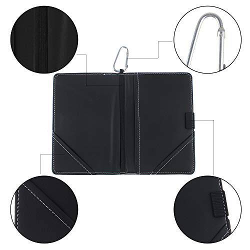 KOFULL Deluxe PU Leather Golf Scorecard Holder Leather and Yardage Book with a Ball Mark and a Pencil - Golf Gift