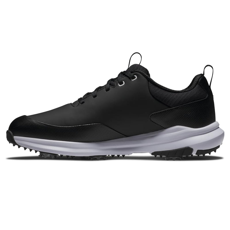 FootJoy Men's FJ Tour Rival Golf Shoe, Black/Black/White, 9 UK - Golf Gift