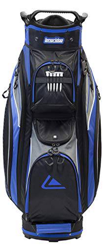 Longridge Deluxe Golf Cart Bag Black/CHAR/BLUE - Golf Gift