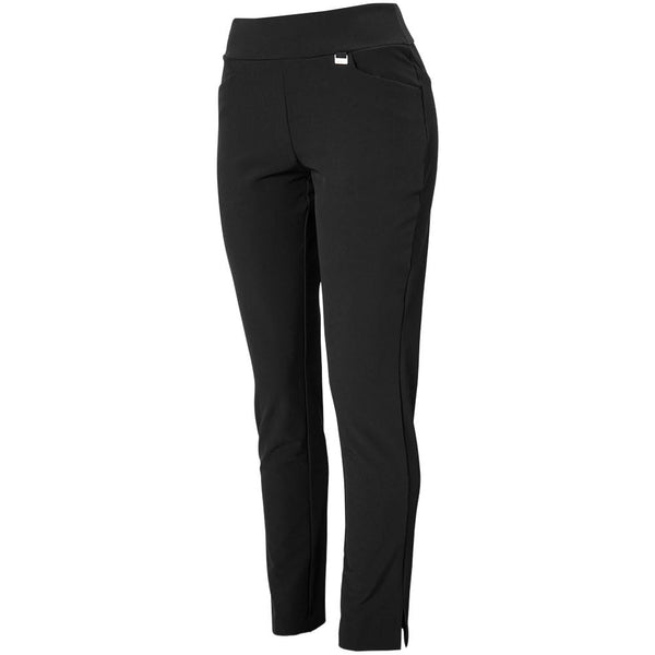 Greg Norman - Ladies Pull On Adjustable Trouser - Womens Golf Sports-Inspired Pants - Black - XL - Golf Gift