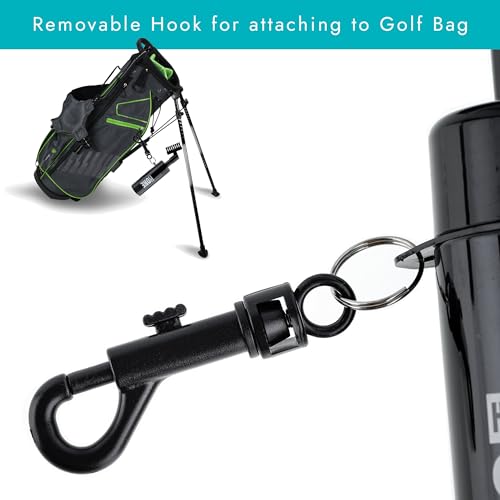 HoleInOne - Golf Club Groove Cleaning Brush with Built in Water Spray and Hook - Golf Gift