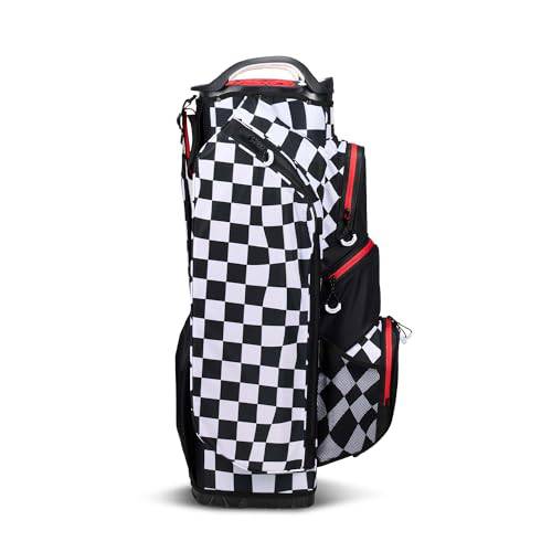 OGIO All Elements Silencer Waterproof Cart Bag, Warped Checkers - Golf Gift