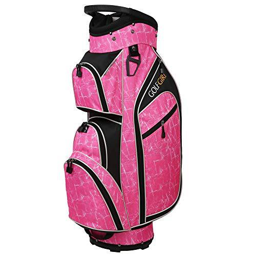 Golf Girl Ladies 14 Way Trolley Bag - Pink - Golf Gift