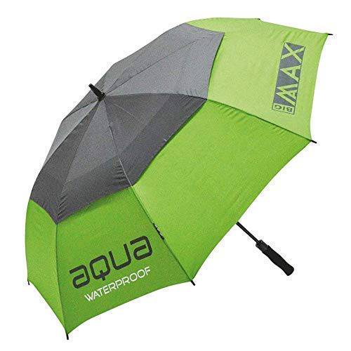 Big Max AQUA WATERPROOF 60" DUAL CANOPY AUTOMATIC OPEN GOLF UMBRELLA (Green/Grey) - Golf Gift