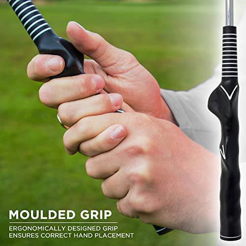 ME AND MY GOLF Unisex Swing Trainer, Black, weighted head and ergonomic shaft. UK - Golf Gift