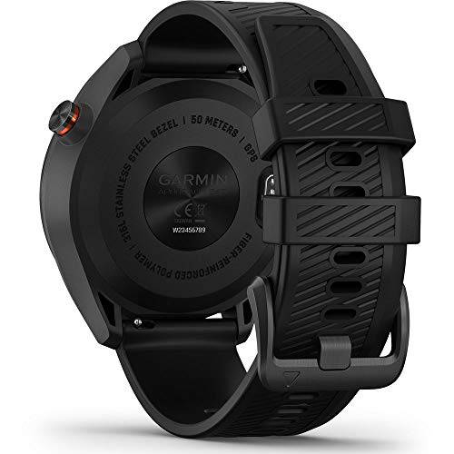 Garmin Approach S40, Stylish GPS Golf Smartwatch, Lightweight with Touchscreen Display, Black - Golf Gift