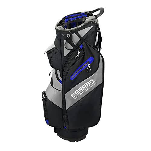 Forgan of St Andrews F-Series Deluxe Cart/Trolley Bag, Black/Blue - Golf Gift