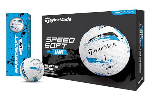 TaylorMade SpeedSoft Ink Blue Golf Ball, 2024 - Golf Gift