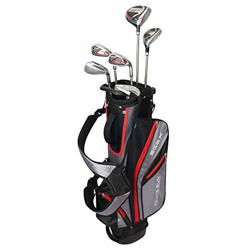 Young Gun SGS X Ace Junior Golf Clubs Set with Bag, Left Hand, Red Ages 9-11 - Golf Gift