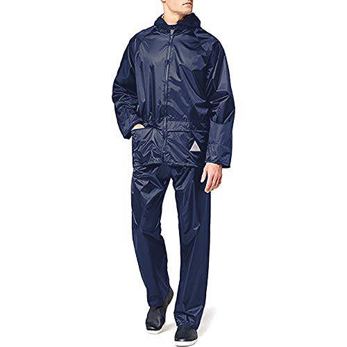 Result Men's Heavyweight Waterproof Jacket And Trouser Set Black Small - Golf Gift