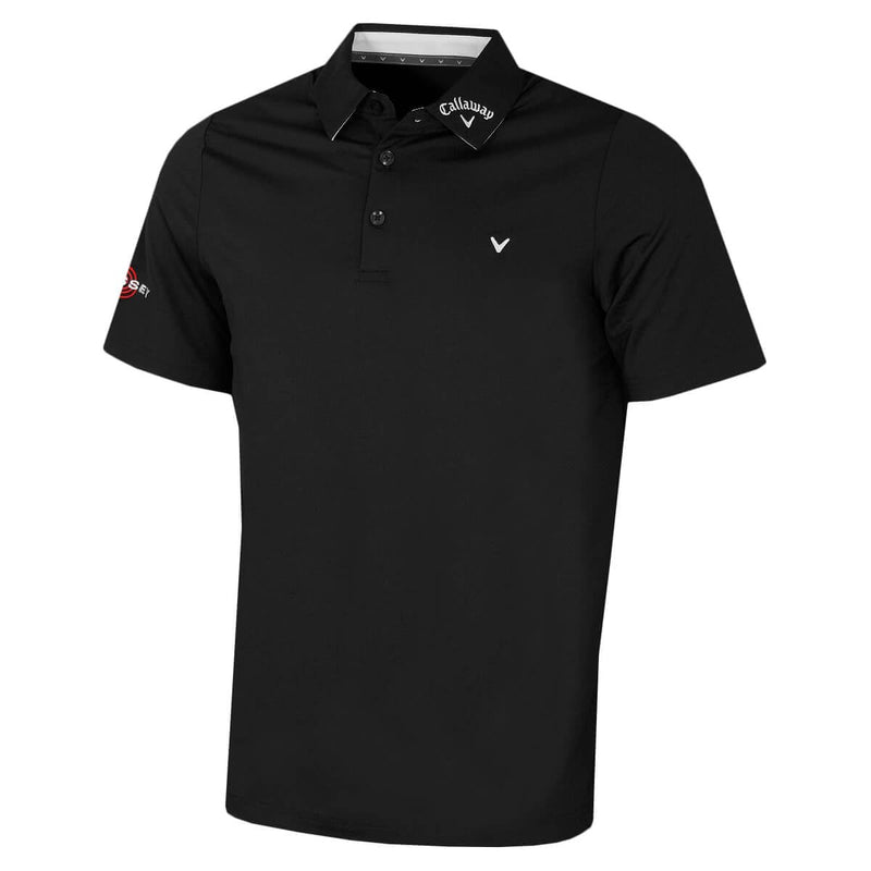 Callaway Golf Mens Chev Odyssey Polo Shirt - Caviar - L - Golf Gift