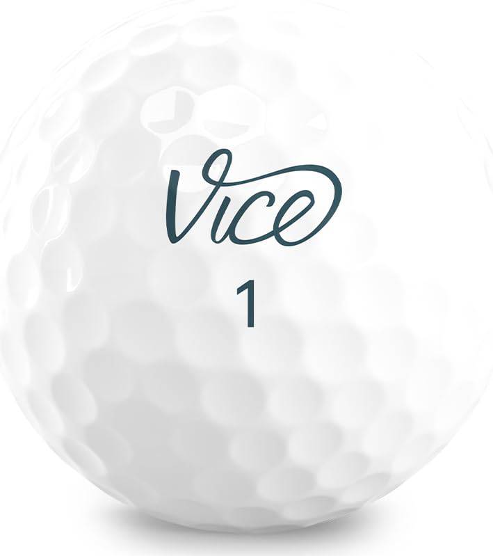 Vice Unisex Ball, White, M UK - Golf Gift