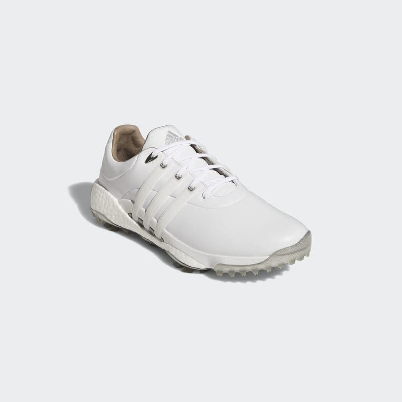 adidas Men's TOUR360 22 Golf Shoes, Footwear White/Footwear White/Silver Metallic, 15 - Golf Gift