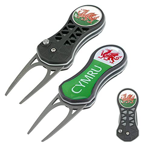 Asbri Golf Viper PitchMaster Black, Wales - Golf Gift