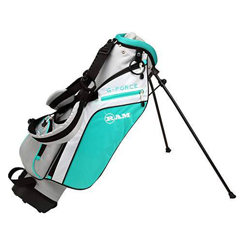 Ram Golf Junior G-Force Girls Right Hand Golf Clubs Set with Bag (Ages: 7-9, 9 Pieces Golf Set) - Golf Gift