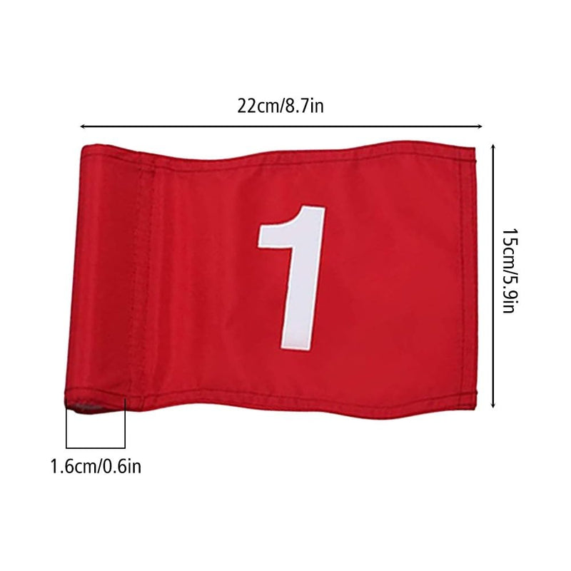 4PCS Flags, Small Flag with Tube for Indoor Outdoor Backyard - Golf Gift