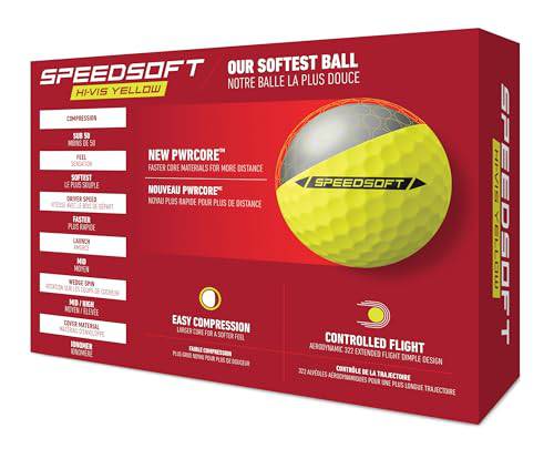 TaylorMade TM24 SpeedSoft YLW GLB dz, Yellow - Golf Gift