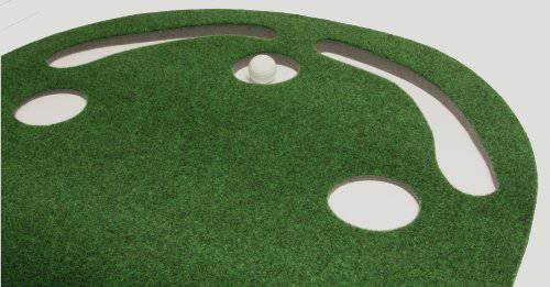 PUTT-A-BOUT Grassroots Par Three Golf Putting Green (9-feet x 3-feet) - Golf Gift