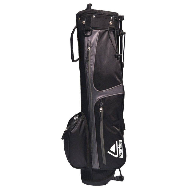 Longridge 6" WEEKEND Golf Stand Bag Black SILVER - Golf Gift