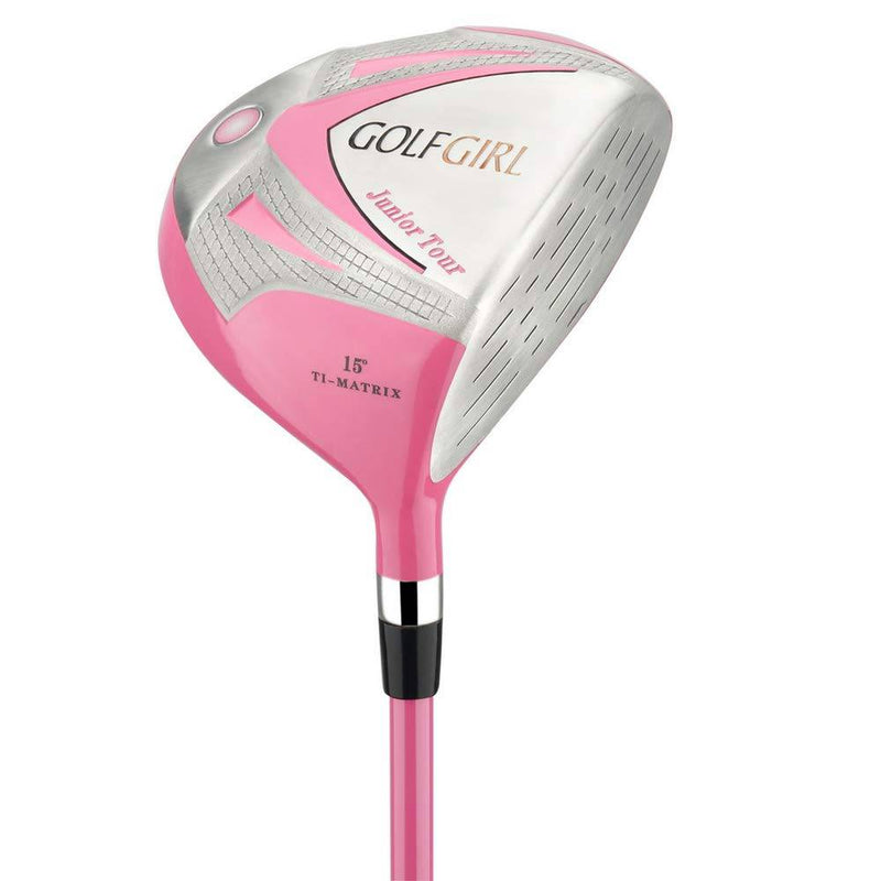 Golf Girl Junior Girls Golf Set V3 with Pink Clubs and Bag, Ages 8-12 (4' 6" - 5'11" tall), Right Hand - Golf Gift