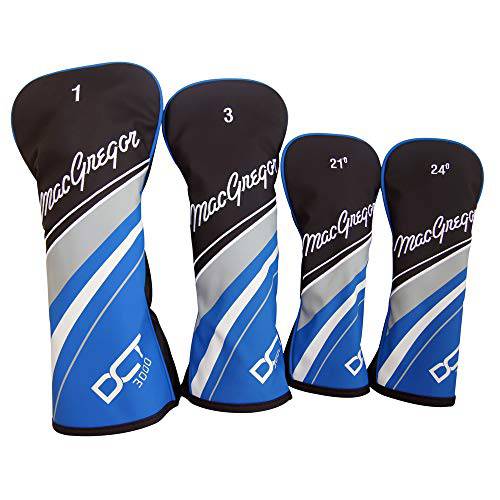 MacGregor Golf Mens DCT3000 Premium Graphite Irons Graphite Woods Golf Club & Cart Bag Package Set, Mens Right Hand, Black/Blue - Golf Gift