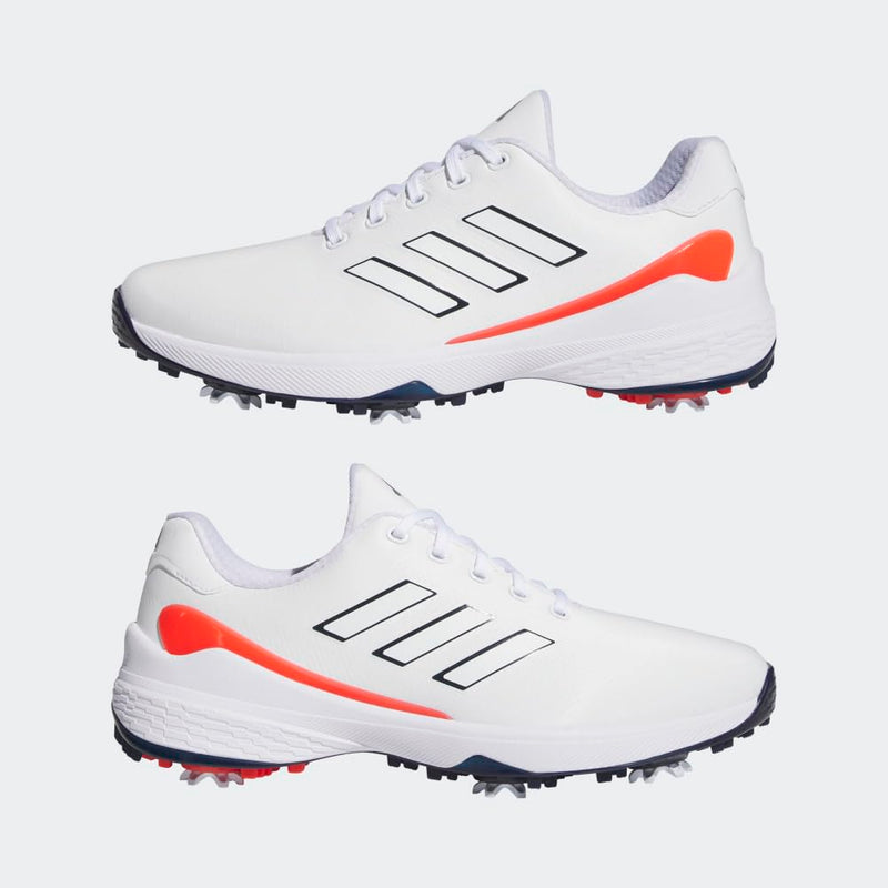 adidas Men's ZG23 Golf Shoe, Ftwr White/Collegiate Navy/Bright Red, 7 - Golf Gift