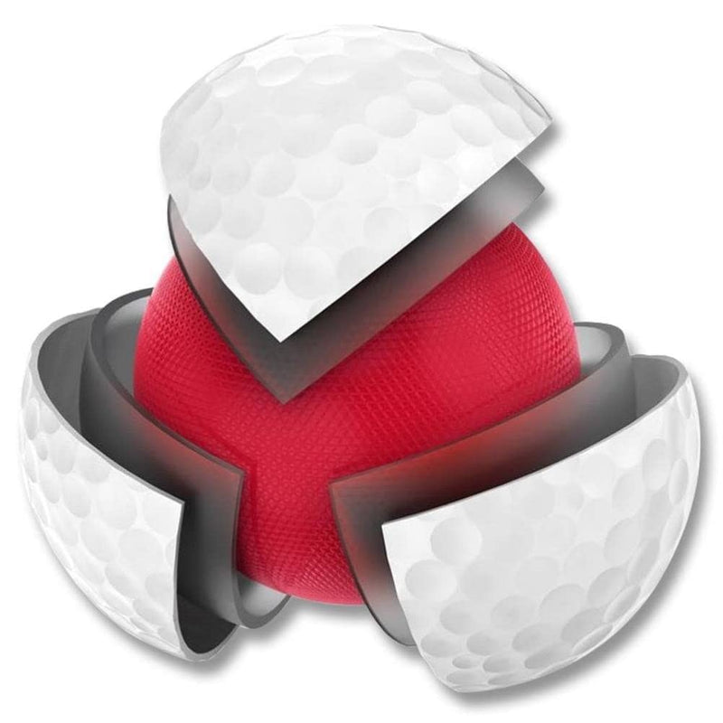 Wilson Staff Golf Balls, Triad, Three-Piece Golf Ball, 12 Balls, White - Golf Gift