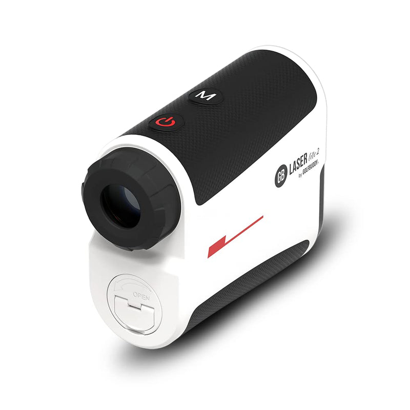 GolfBuddy GB LASER Lite 2 Rangefinder with Slope On/off Functionality - 800 Yards with Carry Case, White - Golf Gift