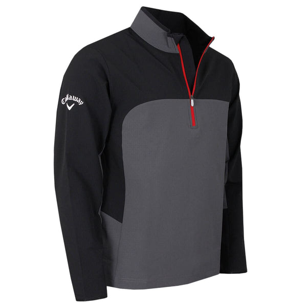 Callaway Golf Mens Singtex Stormfleece Lite Golf Sweater - Caviar - XL - Golf Gift