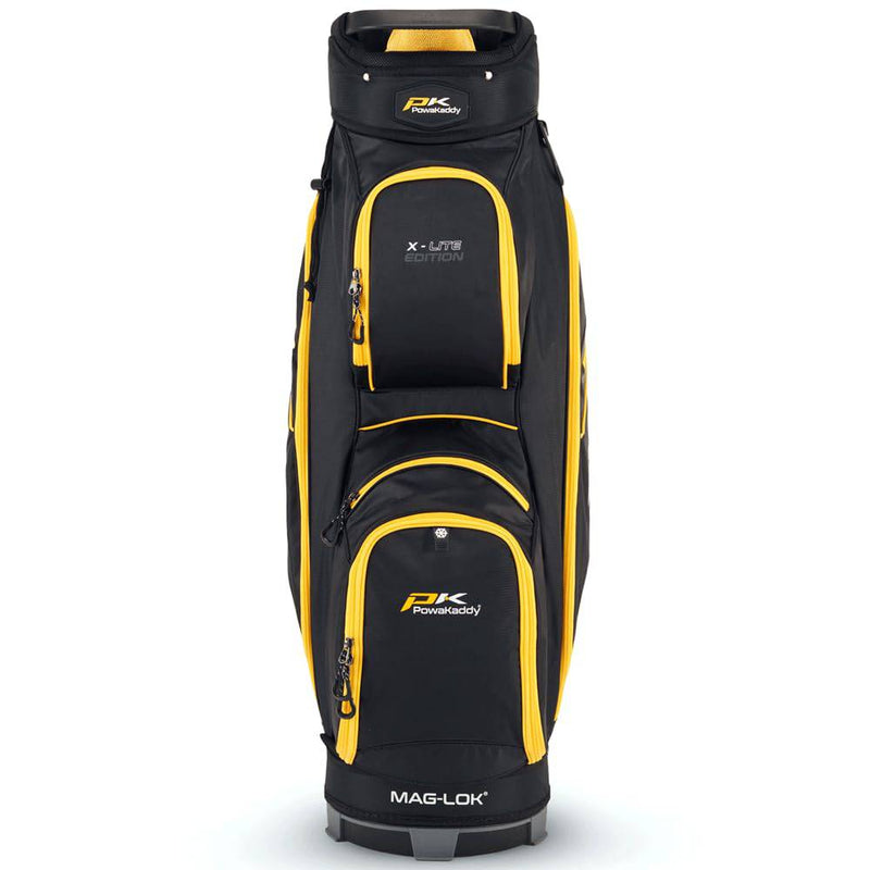 PowaKaddy X LITE GOLF CART BAG - BLACK/YELLOW - Golf Gift