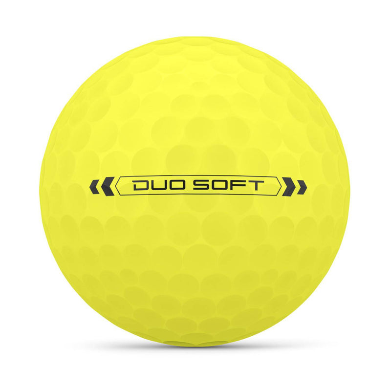 Wilson Staff Golf Balls, Duo Soft, Two-Piece Golf Ball, 12 Balls, Yellow - Golf Gift