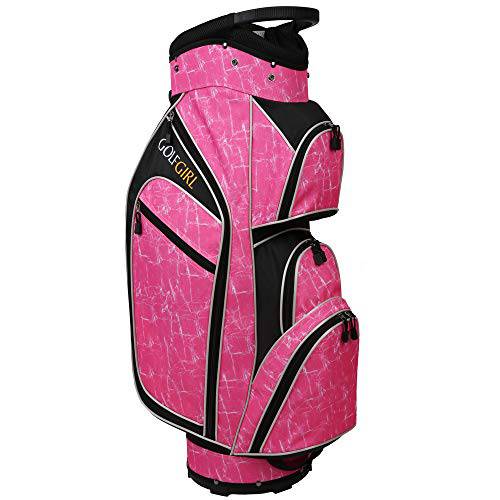 Golf Girl Ladies 14 Way Trolley Bag - Pink - Golf Gift