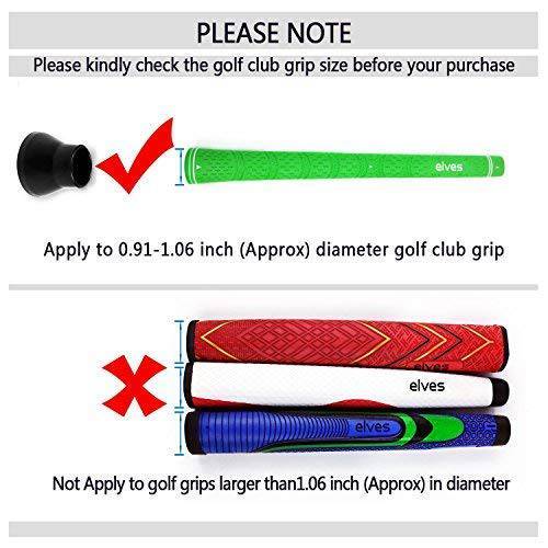 LEAGY 2Pack Golf Ball Pick Up Black Rubber Putter Sucker for Putter Grip Golf Parts - Golf Gift